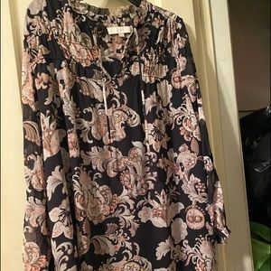 LOFT Paisley Tunic Dress